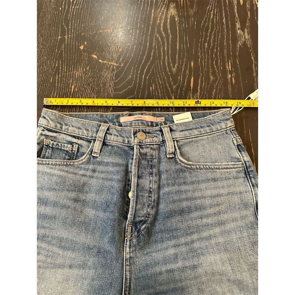Hudson Faye Hrm Women's Wide-Leg Distressed Jeans Medium Blue Size M - Picture 4 of 15
